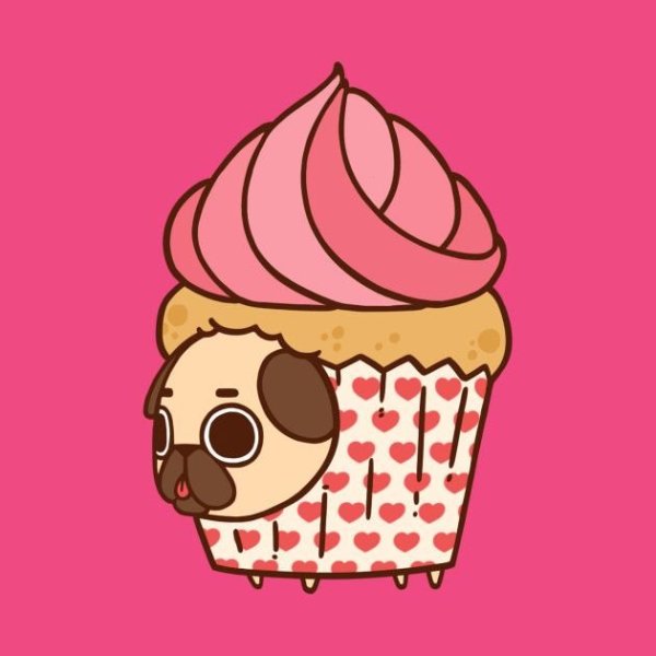 Рисунок маффина Каваи