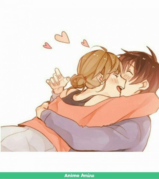 Милые обнимашки аниме