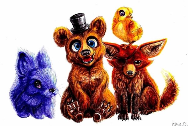 ФНАФ милые АНИМАТРОНИКИ