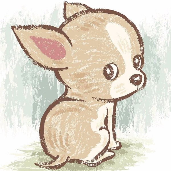 Милые собачки для срисовки легкие