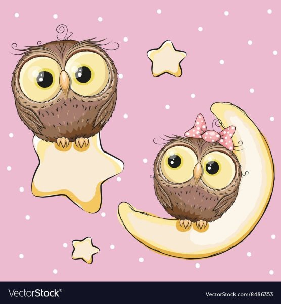 Милые мультяшные Совята