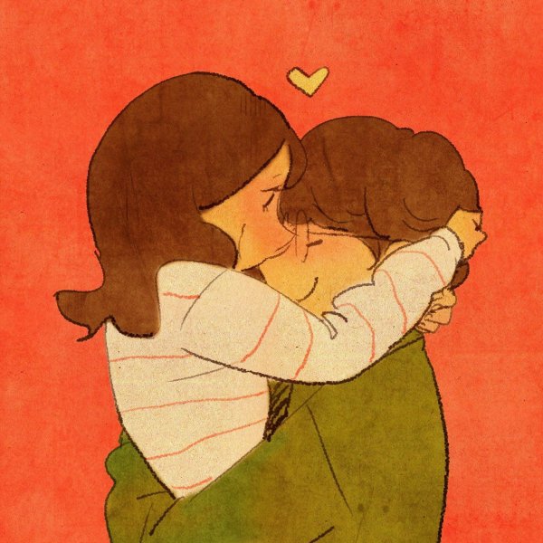 Влюбленные рисунок