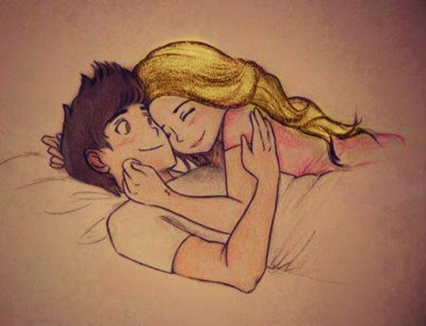 Парень и девушка мультяшные