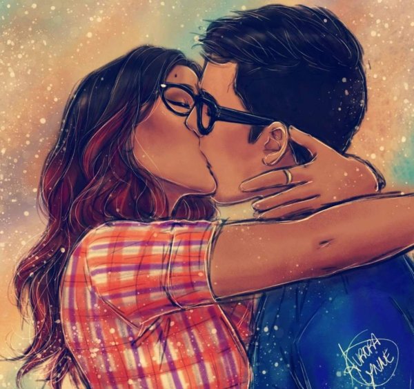Влюбленная пара арт