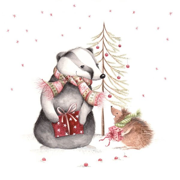 Милая открытка с новым годом