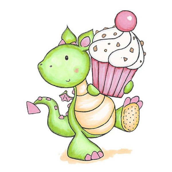 Милые Динозаврики для срисовки