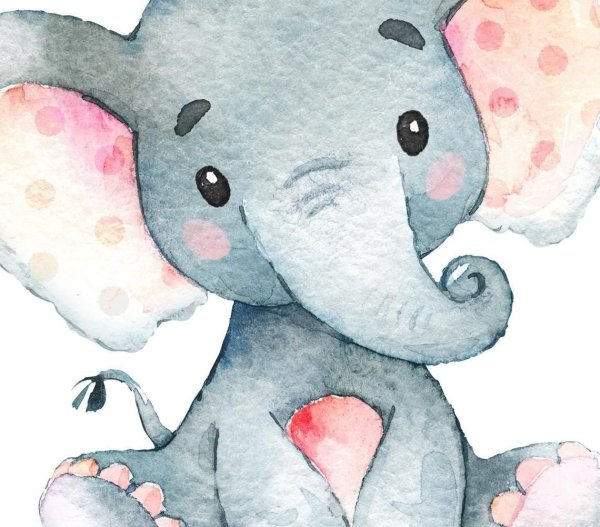 Акварельный Слоненок
