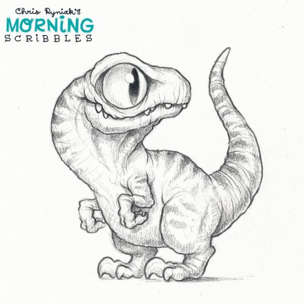 Динозавры карандашом для срисовки