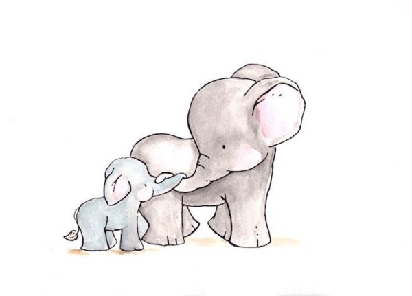 Слон для срисовки