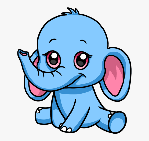 Милый Слоник мультяшный