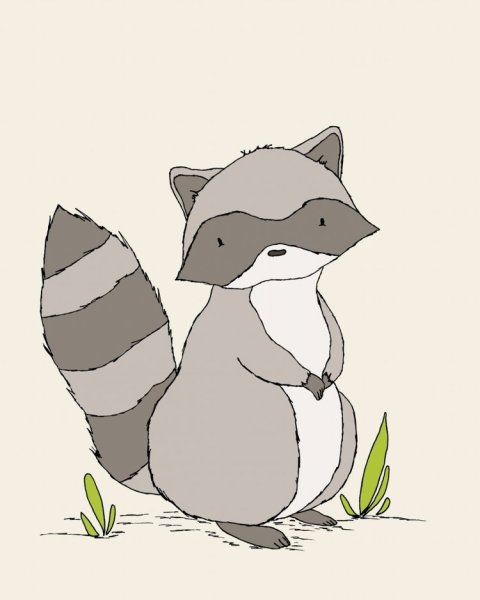 Милый Енотик арт