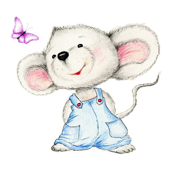 Милая мышка для метрики