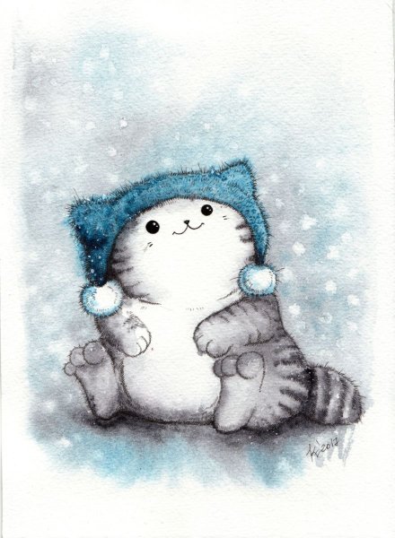 Милые зимние иллюстрации