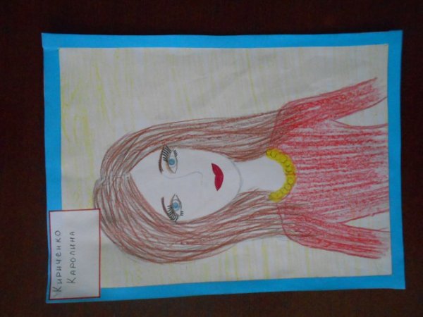 Портрет мамы для детей