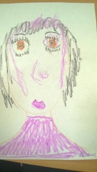 Рисунок моя любимая мама