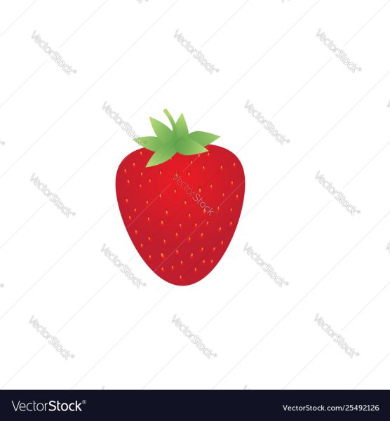 Клубника нарисованная этикетка