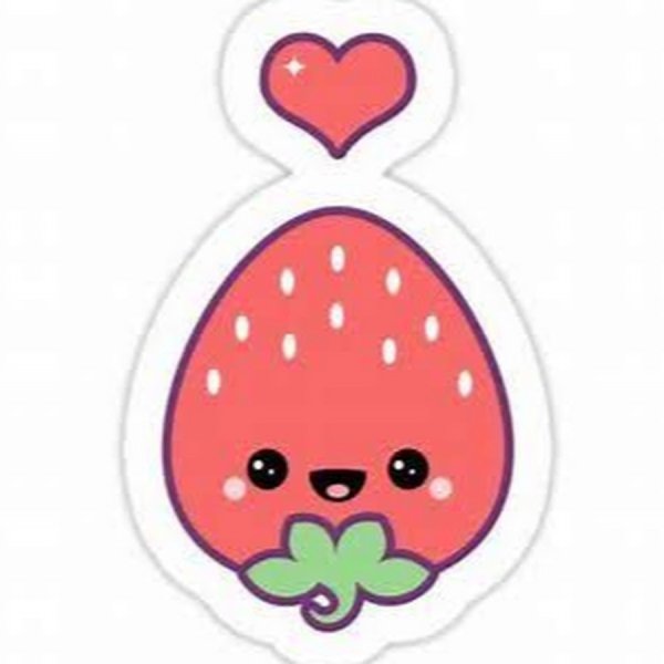 Милые лёгкие рисуночки клубника