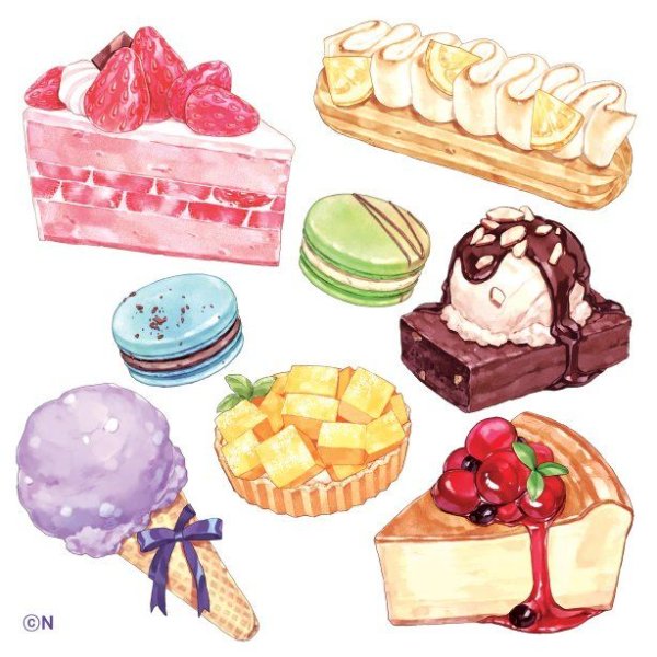 Сладкие продукты рисунки