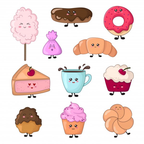 Кавай еда сладости