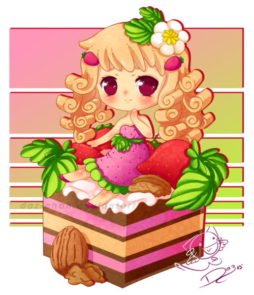 Нарисованная японская еда