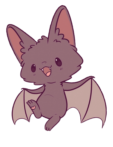 Летучая мышь мультяшная