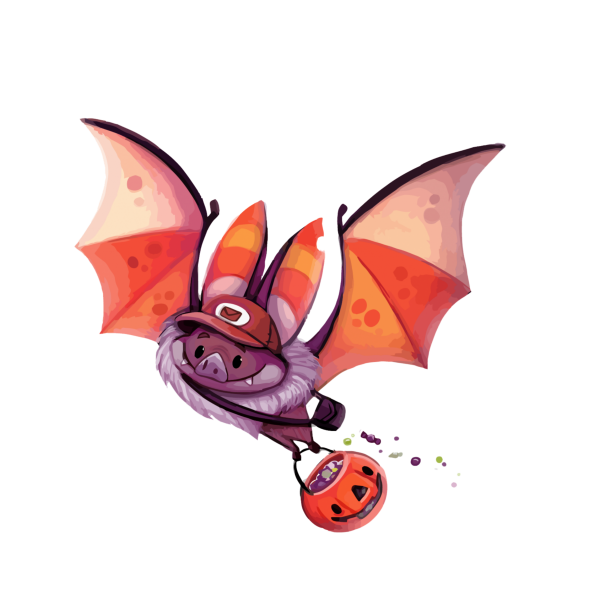 Летучая мышь мультяшная