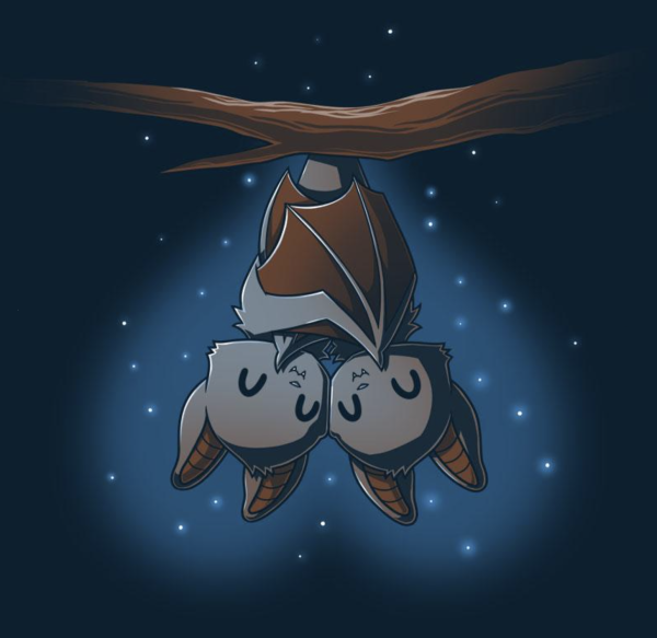 Милая летучая мышка арт