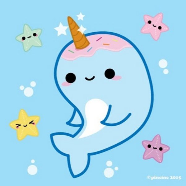 Дельфин с рогом