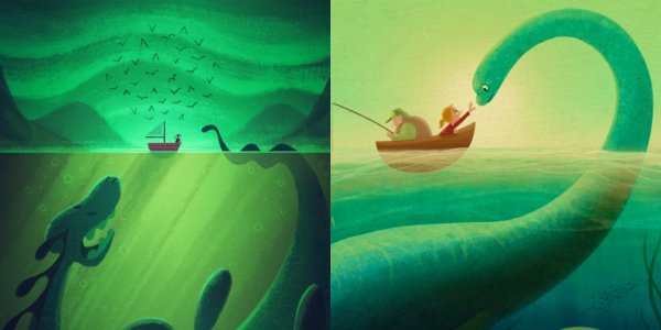 Лохнесское чудовище мультфильм