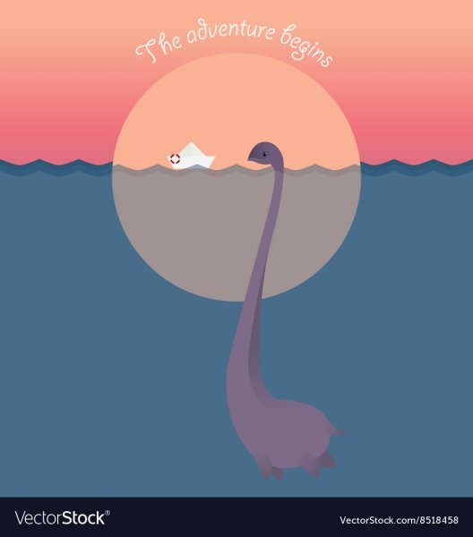 Несси Лохнесское арт