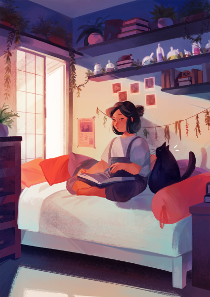 Уютные милые иллюстрации