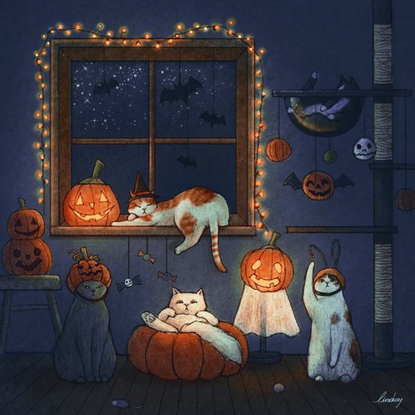 Кошачий мир художницы limduey