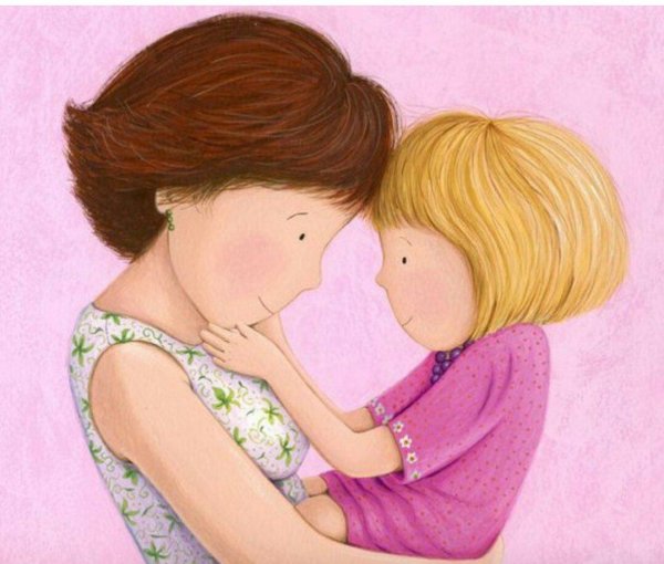 Мама и ребенок иллюстрация