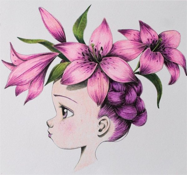 Милые цветочки рисунки