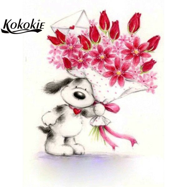 Милая открытка с цветами