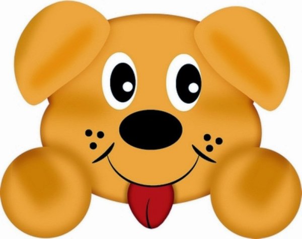 Мордочка собаки для детей