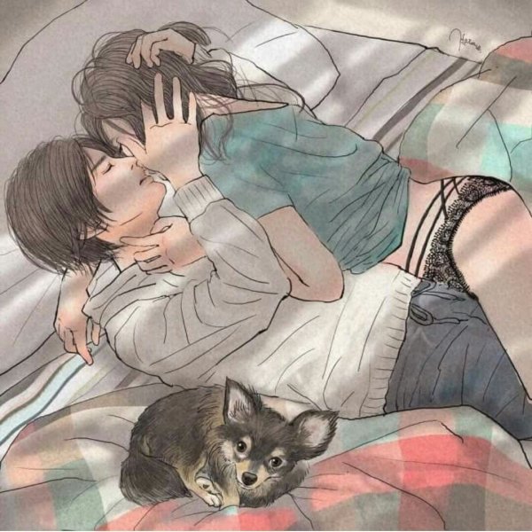 Рисунки влюбленных пар