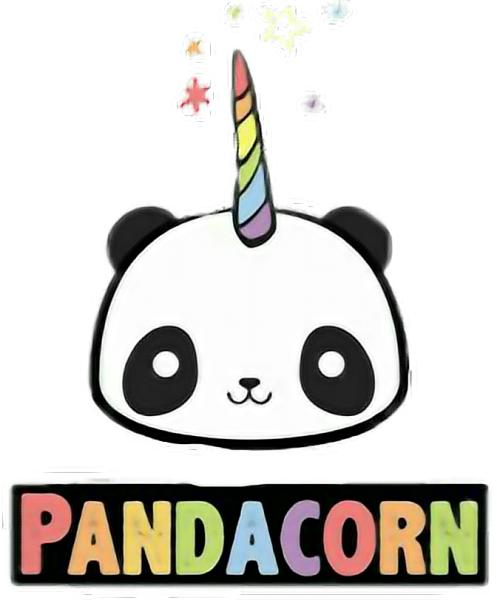 Раскраски милые Единороги пандочки