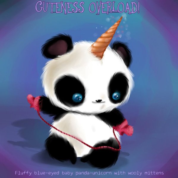 Милые пандочки Единорожки