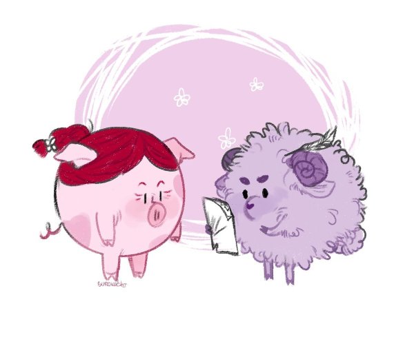 Смешарики Нюша и Бараш