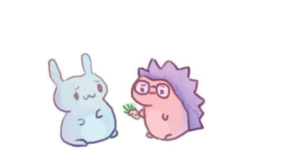 Крош и Ежик милые арты