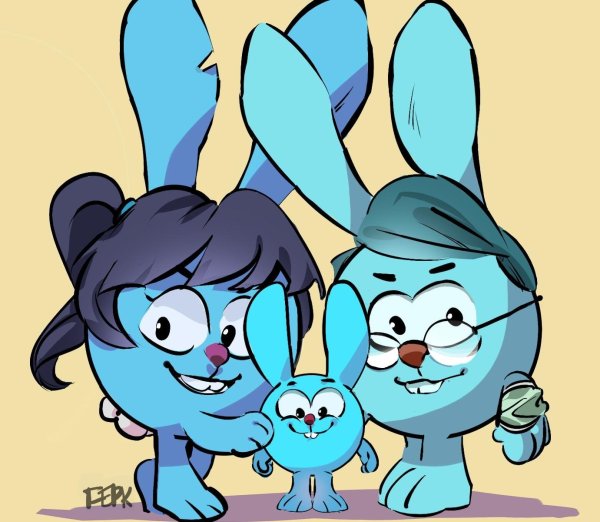 Смешарики Крош и Нюша