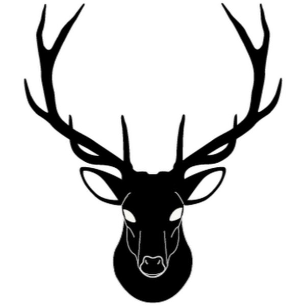 Голова оленя вектор силуэт