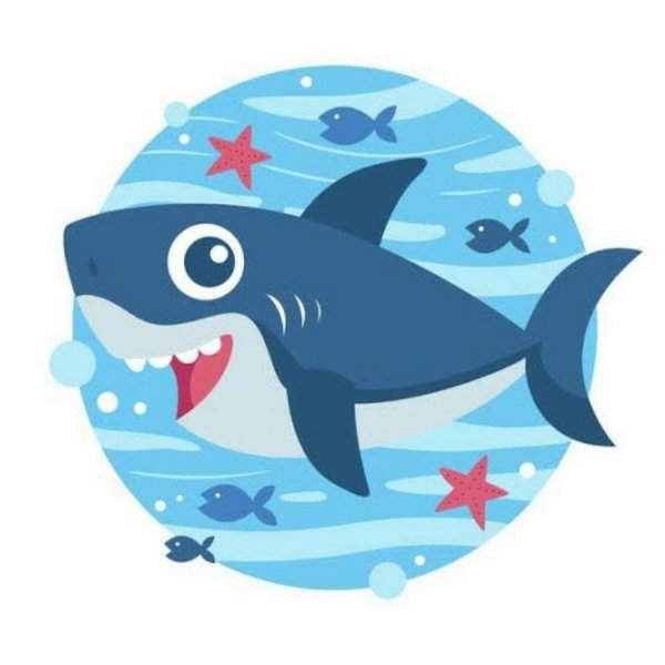 Милая акула для детей