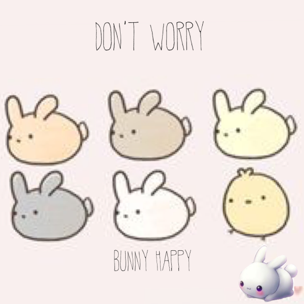 Милые кролики для срисовки легкие и красивые