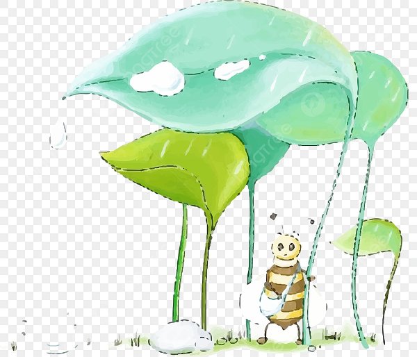 Муравей мультяшный с грузом