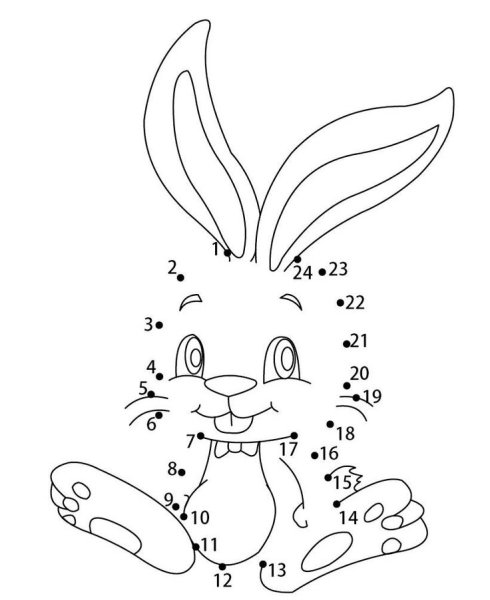 Рисование по точкам для детей