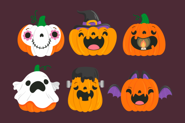 Милые тыковки на Хэллоуин