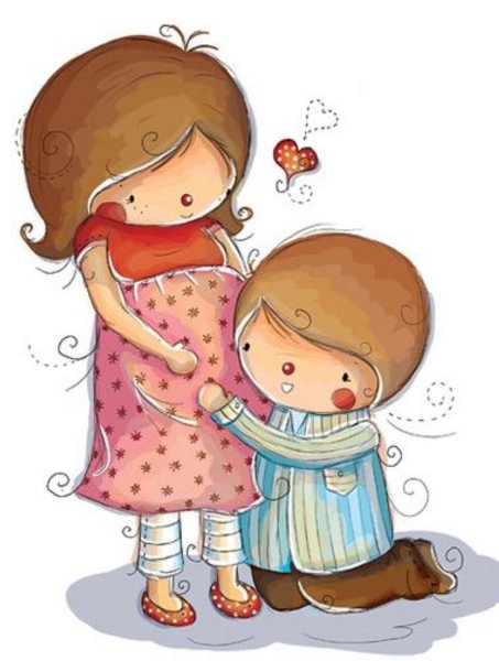 Милые трогательные иллюстрации