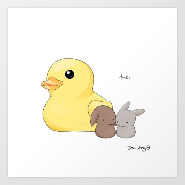 Милые мультяшные уточки